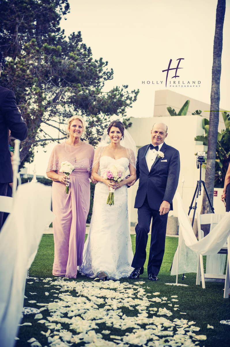 Wedding ceremony photography at the Oceanview room in San Diego CA