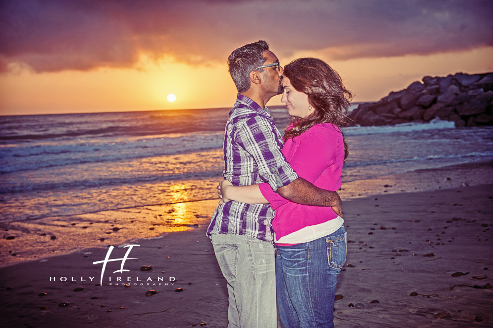 Beautiful sunset engagement photography in San Diego Ca