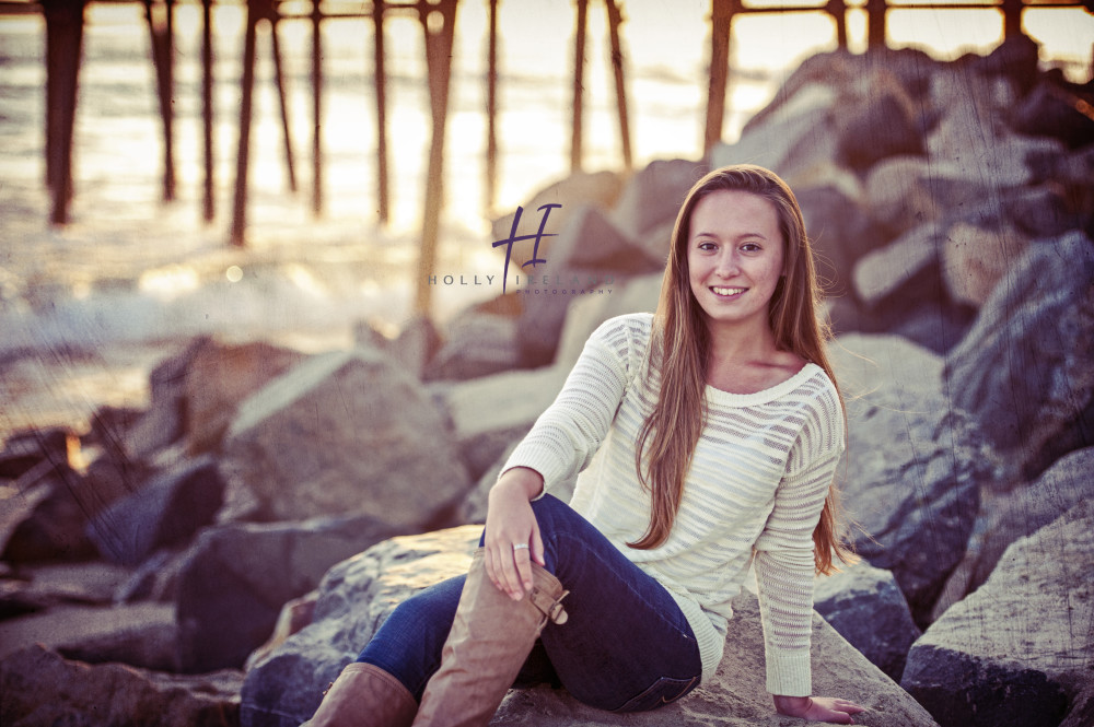 San Diego beach high school senior photographs