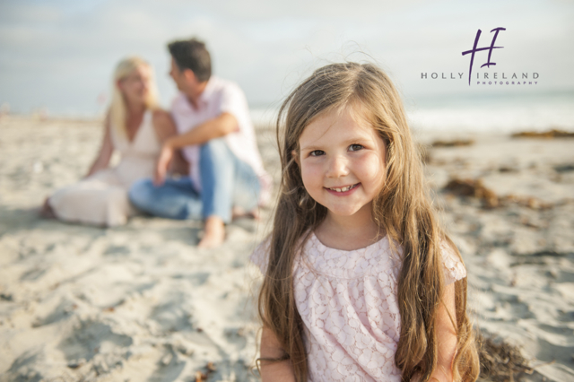 Cute family photos at the beach in San Diego