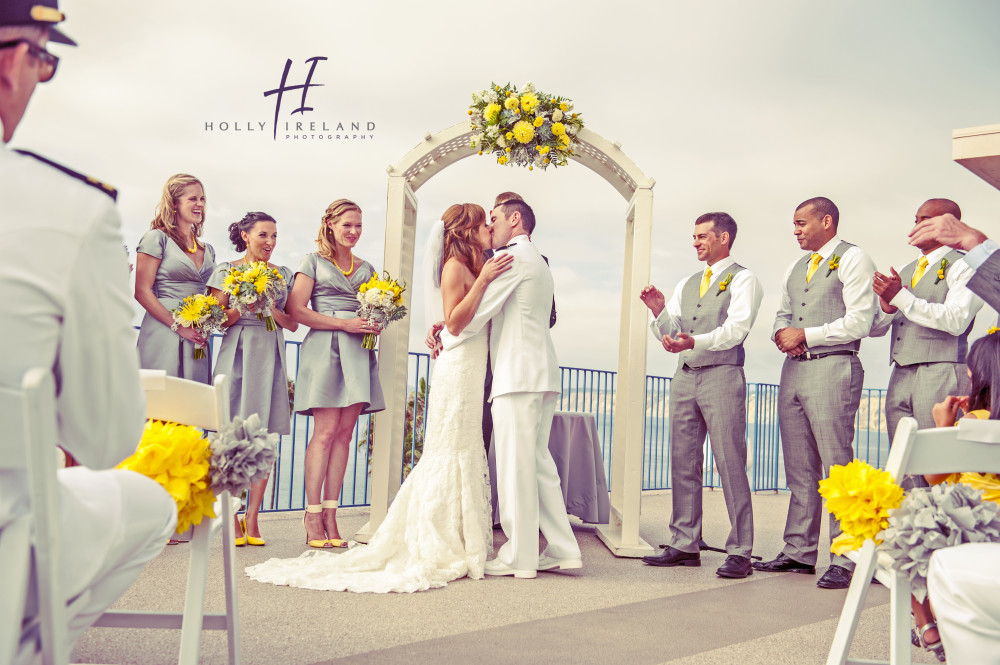 San diego first kiss wedding photography