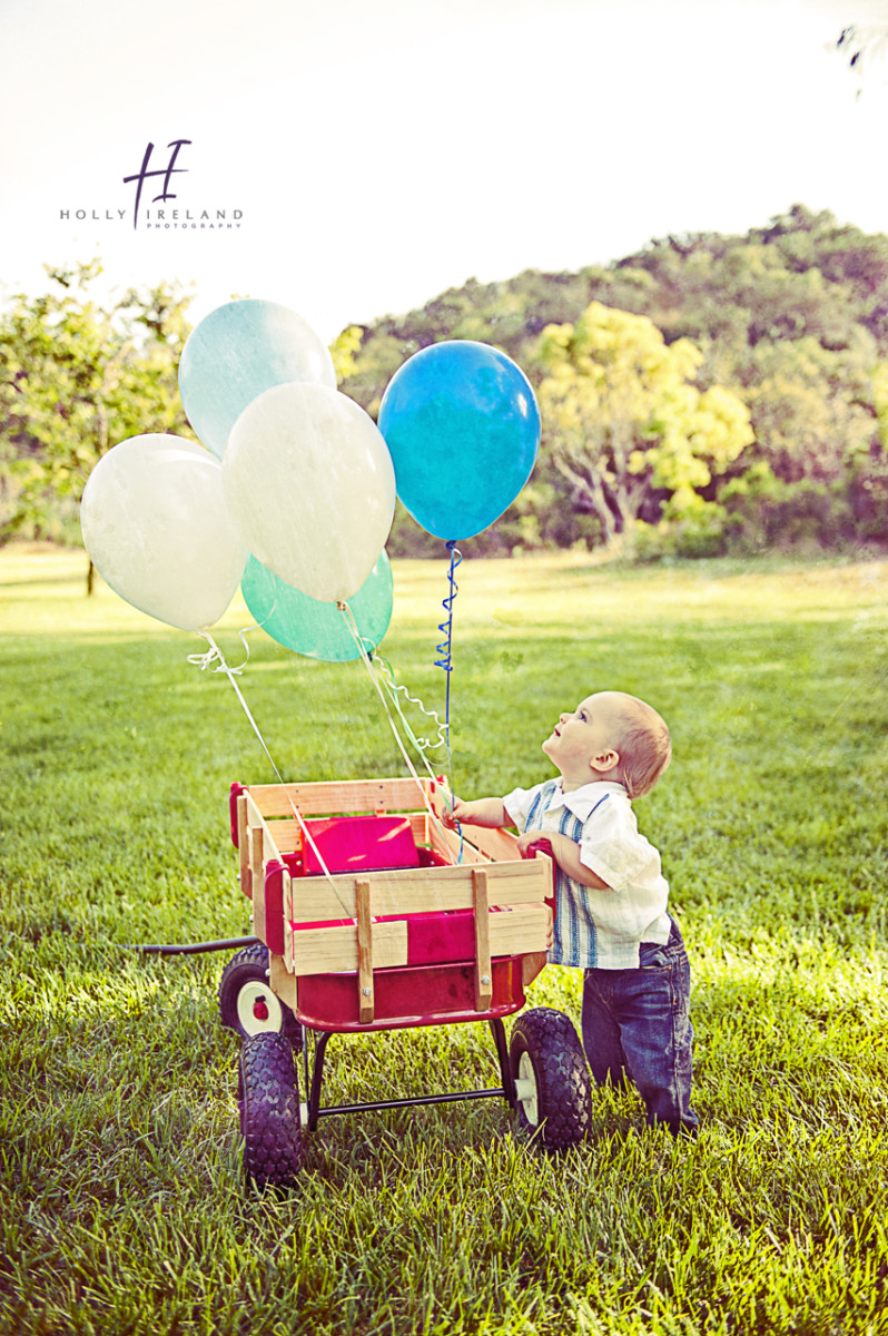 Cute one year old birthday photography in CA