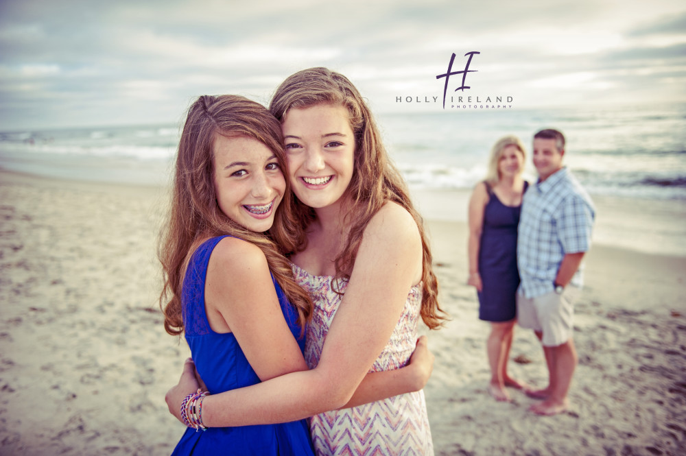 San Diego family photography at the beach at sunset