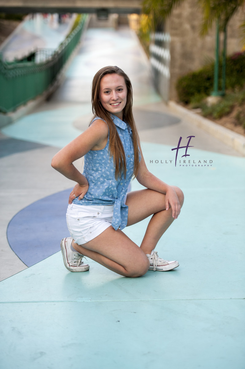 San Diego high school senior photography at oceanside pier