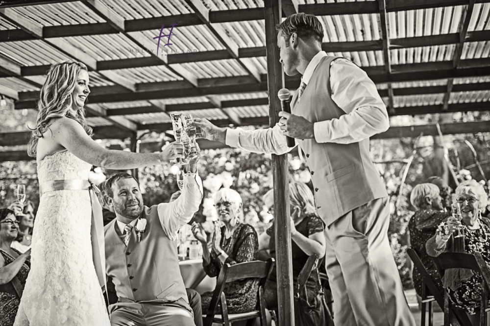 Photography of toasts at a san diego wedding