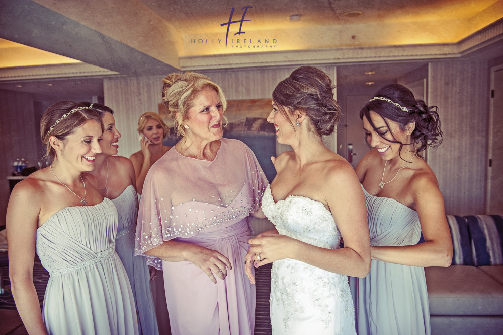 Bridal party photos at the Manchester Hyatt San Diego Ca 