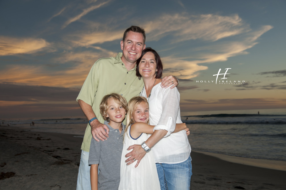Amazing sunset beach family photography in San Diego Ca Carlsbad CA