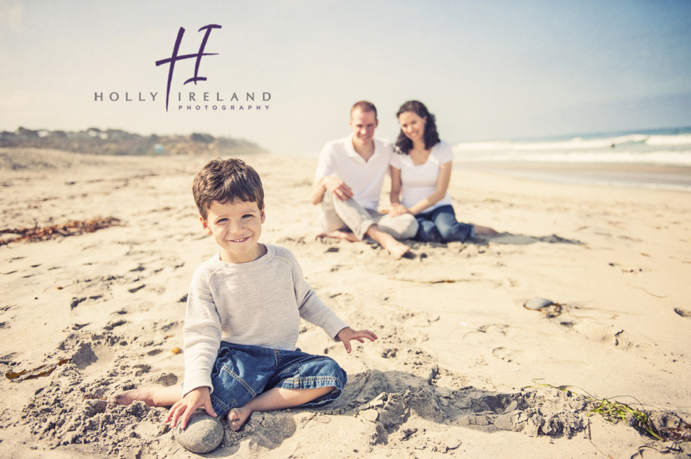 Creative beach family photography in San Diego CA