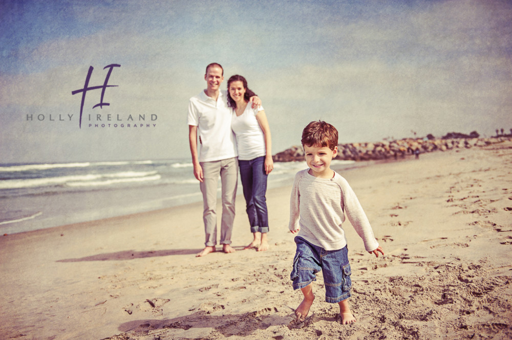 adorable beach family photography in San Diego