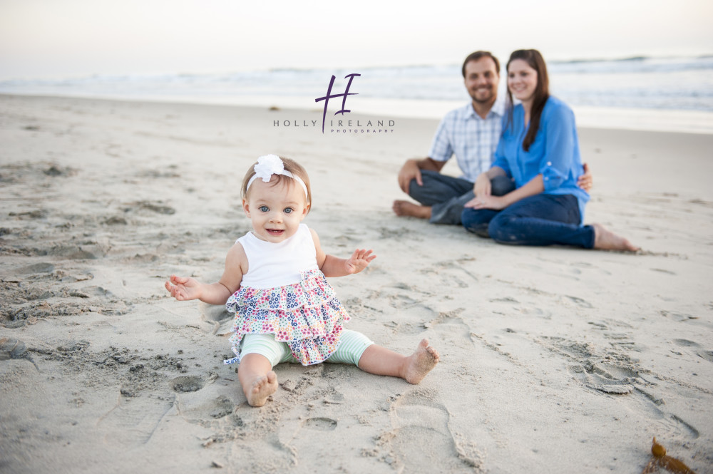 Creative family photography at the beach in San Diego