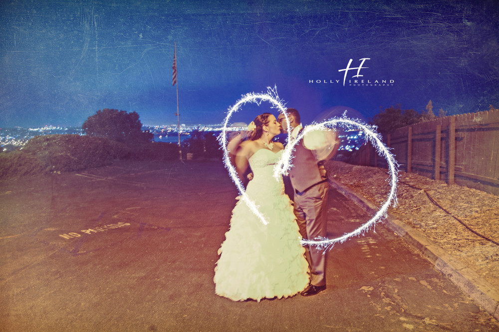 Creative sparkler wedding photography in SAn Diego by www.hollyireland.com