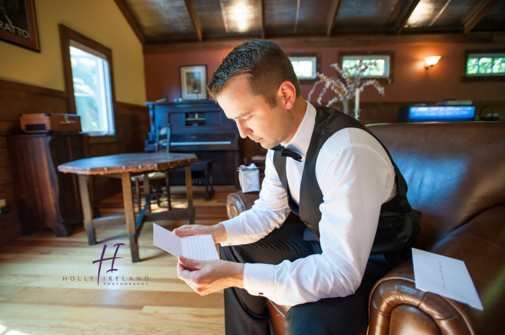 San Diego wedding groom getting ready photos