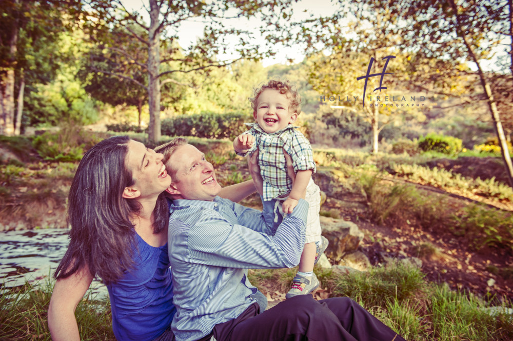 family photos in a park in San Diego CA