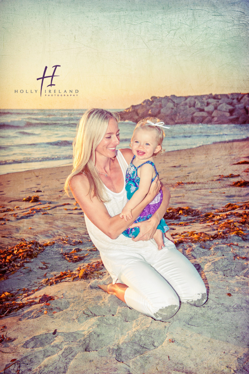 Most beautiful mother and daugher at the beach photography www.hollyireland.com