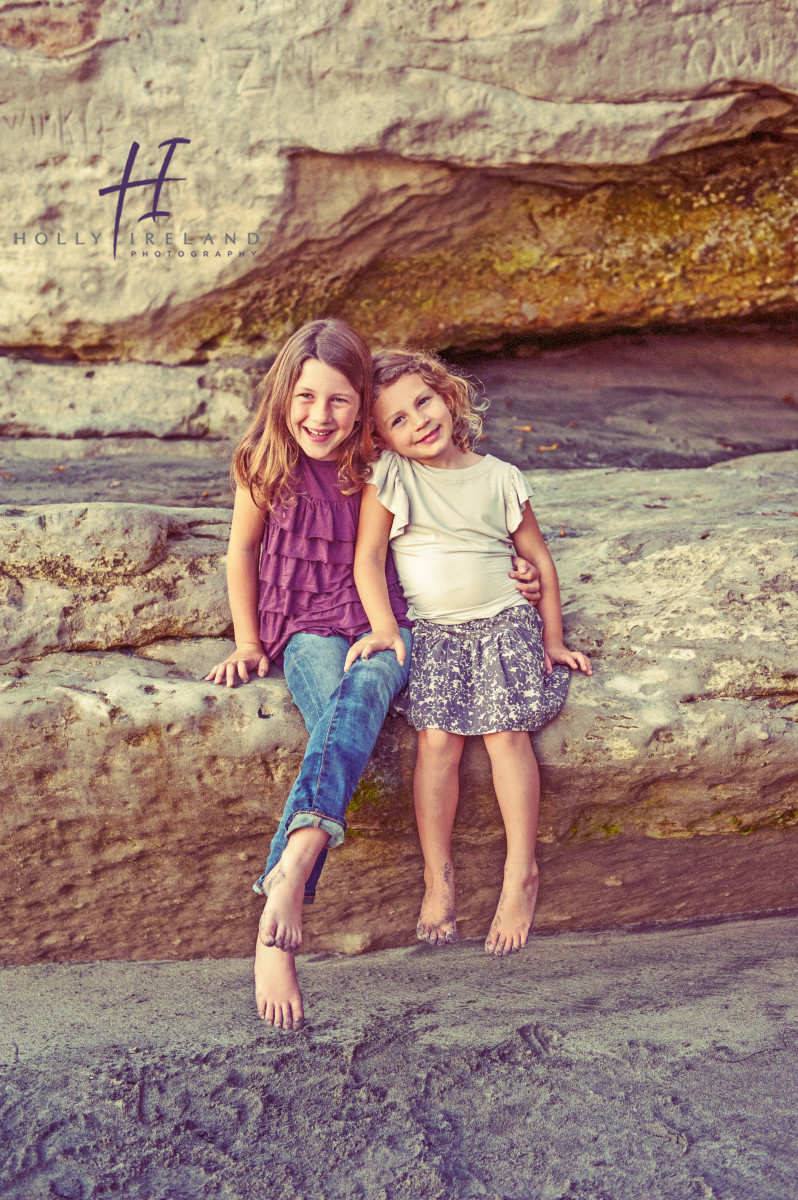 Siblings at the beach photography in San Diego