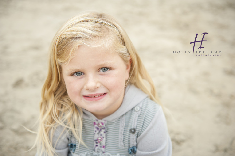 little girl at the beach in San Diego