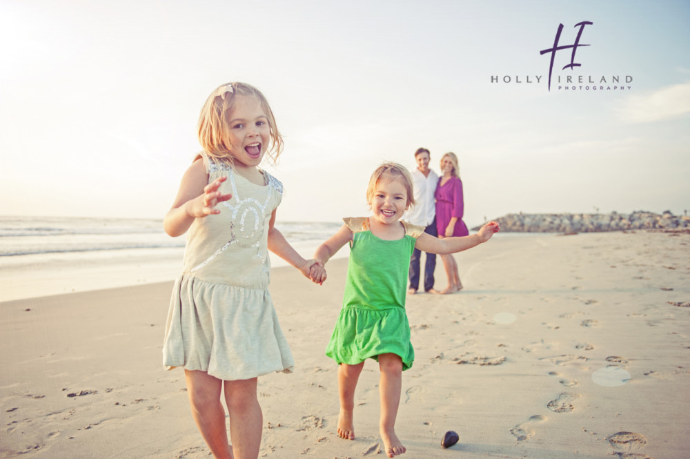 creative family beach photography in California