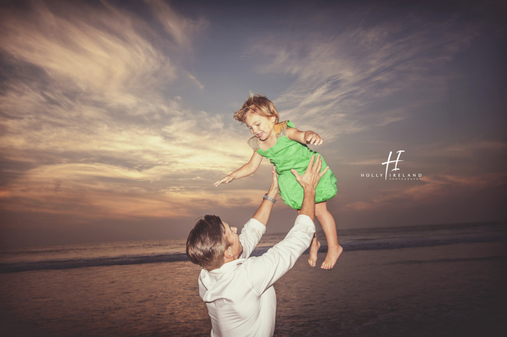 Father daughter beach photos
