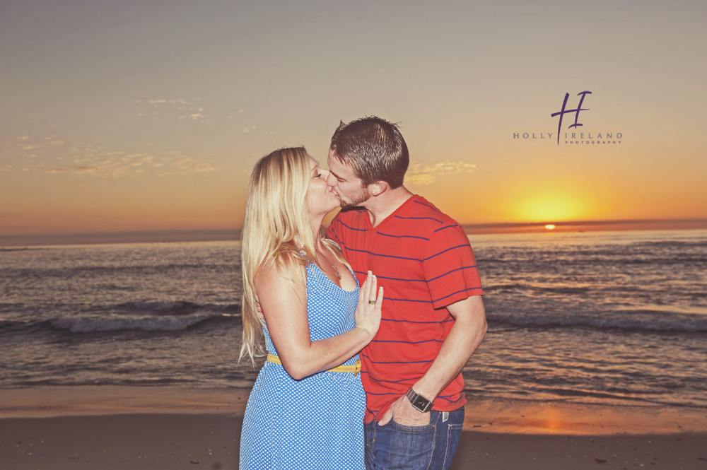 amazing sunset engagement photography