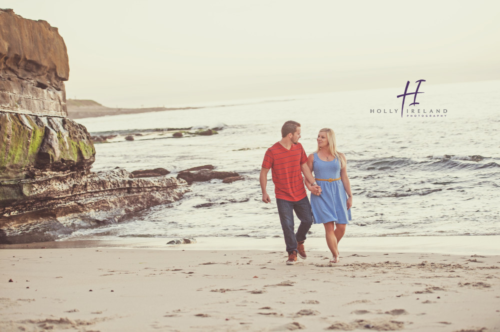 Romantic engagement photography in La Jolla