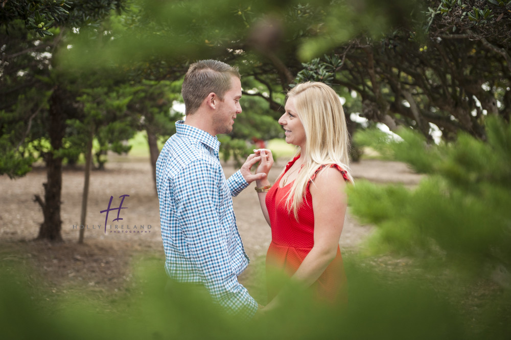 Fun park engagement photography