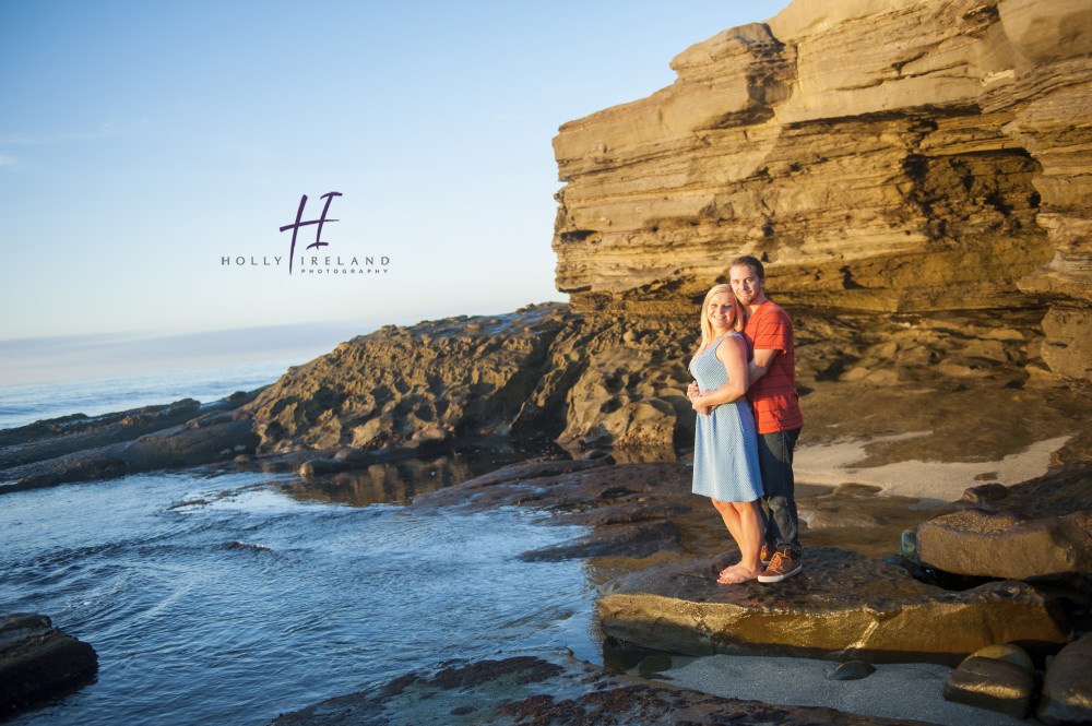 La Jolla cove beach engagement photography