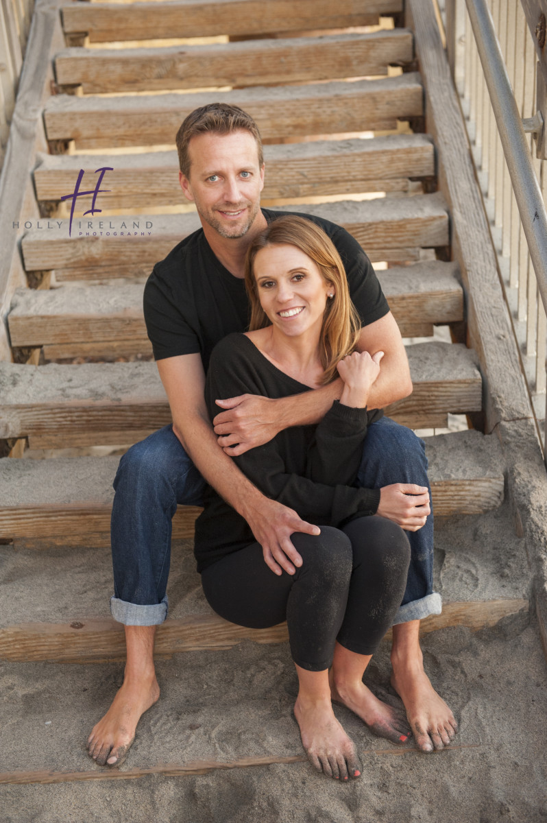 Cute beach engagement photos in San Diego