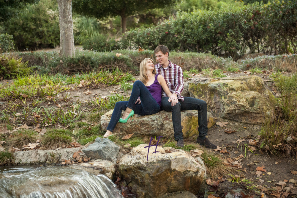 fun park engagement photography