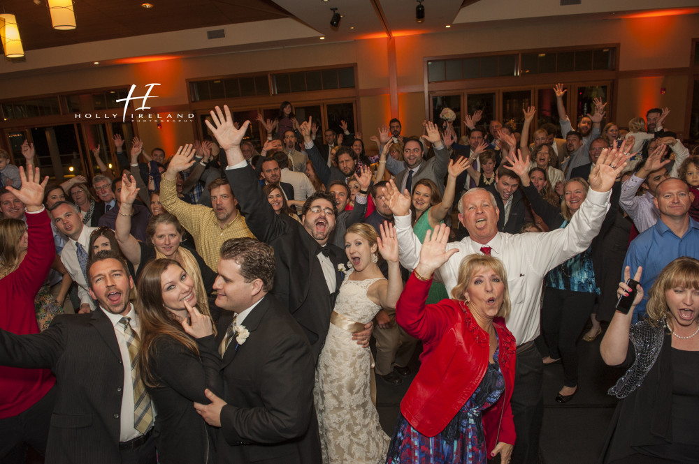 dance crowd photo at a wedding