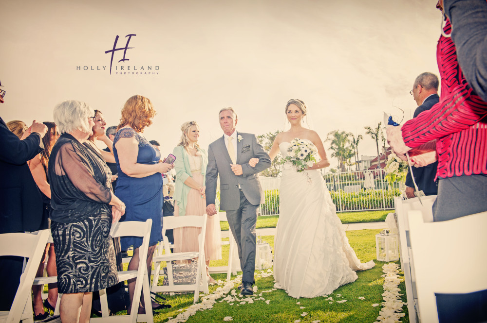 Father and daughter wedding photos