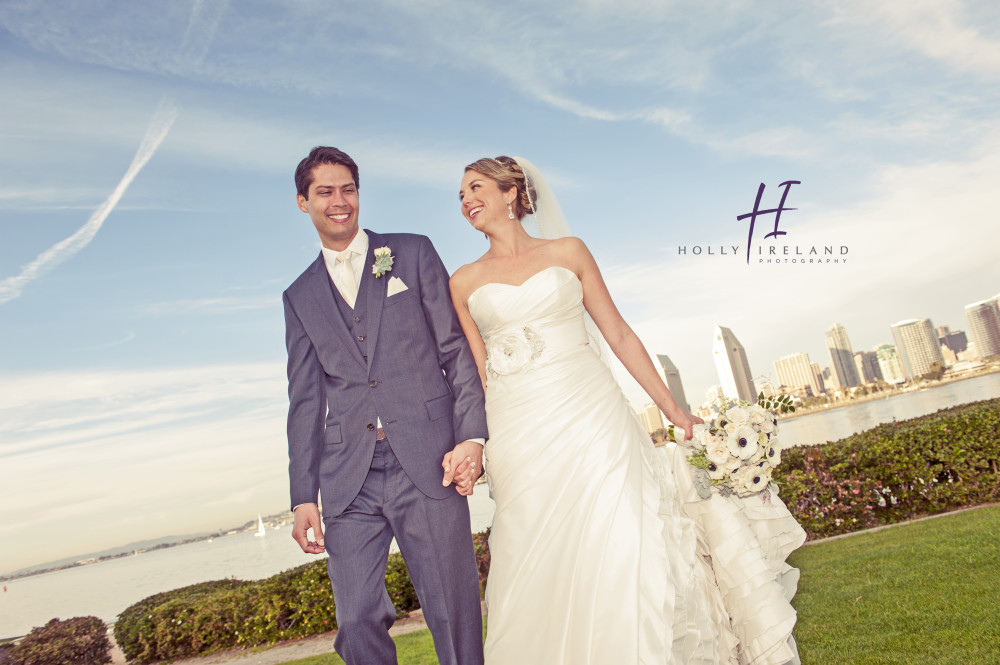 fun bride and groom photography in Coronado CA