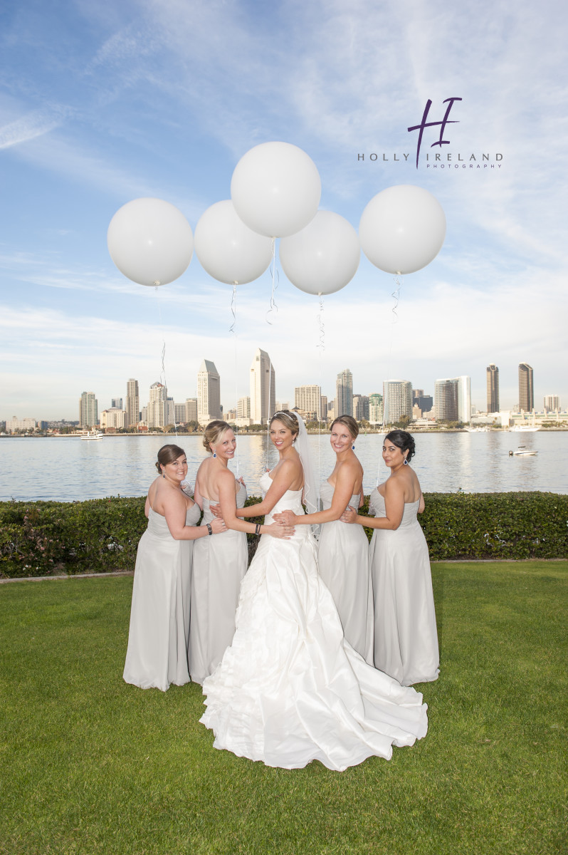 fun bridal party photos with ballo