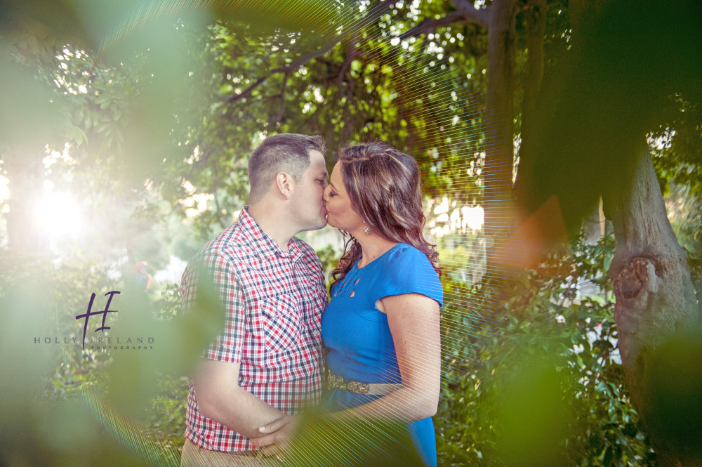 Romanitc and creative engagement photos in Balboa Park CA 