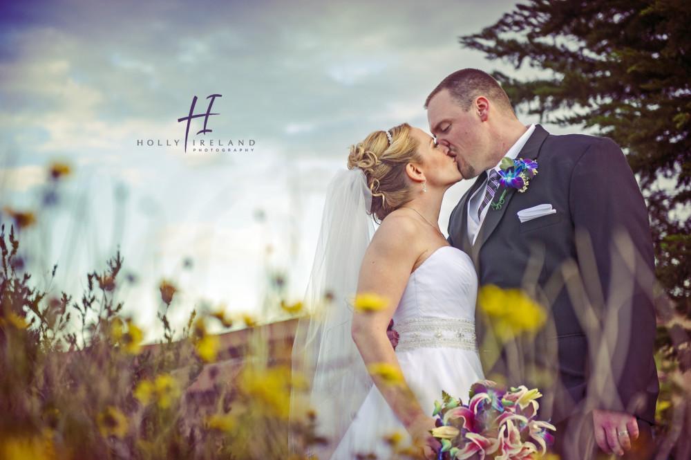 beautiful field wedding photos