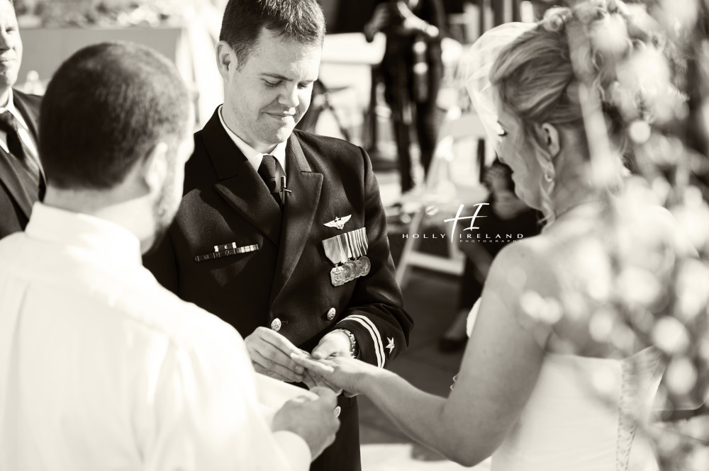 wedding ceremony ring photography