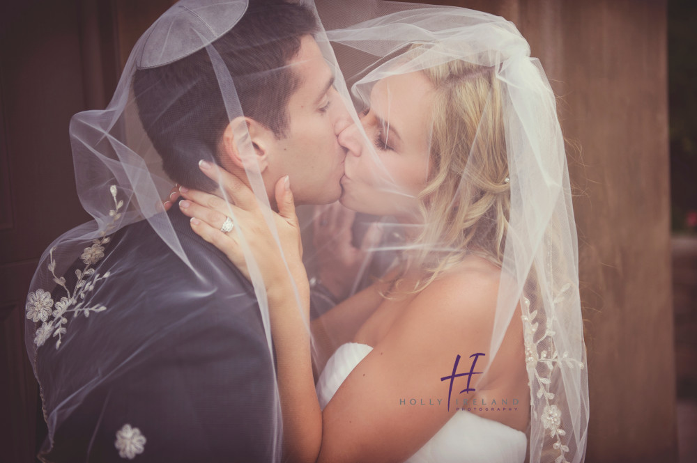 romantic veil wedding photos