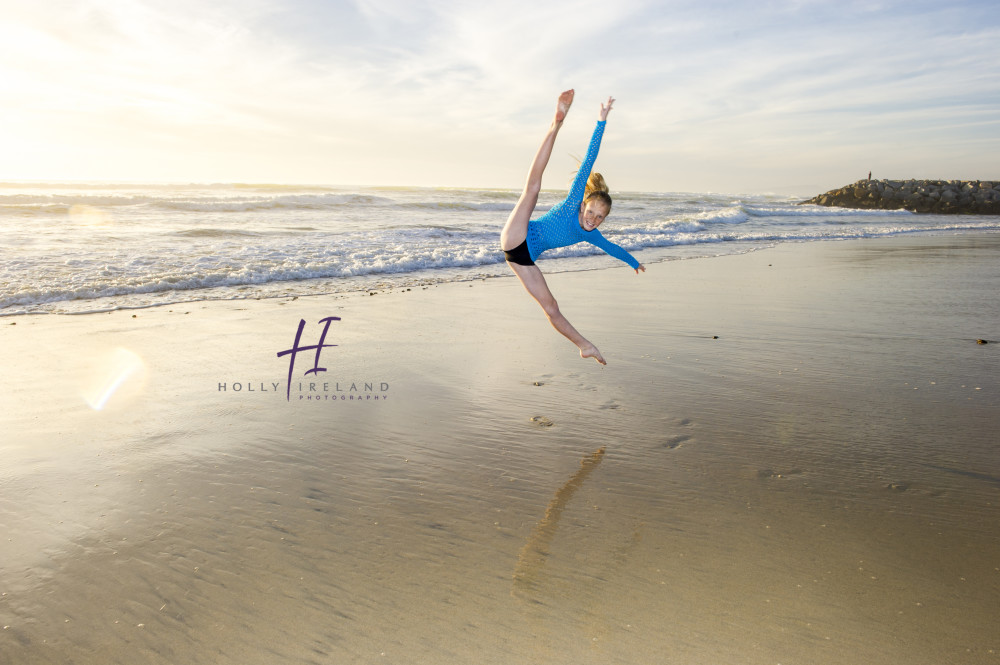 dance photos at the beach jumping