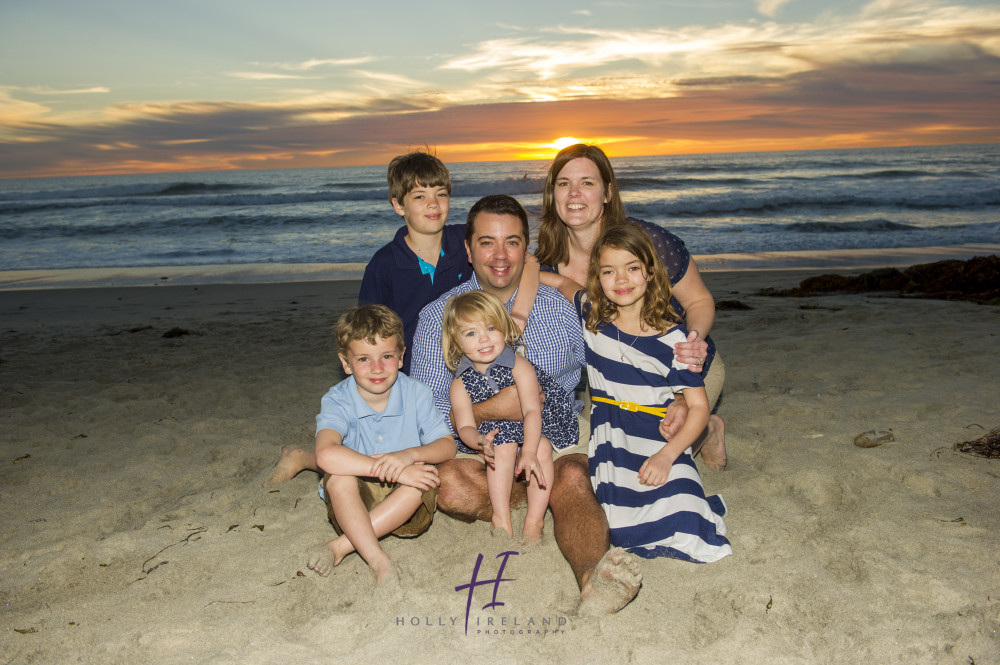 sunset family photography