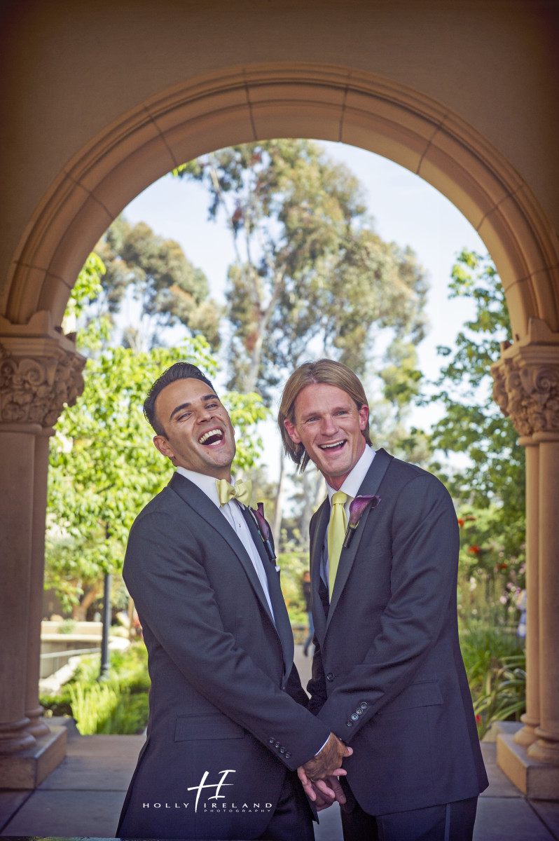 candid same sex wedding photos in San Diego