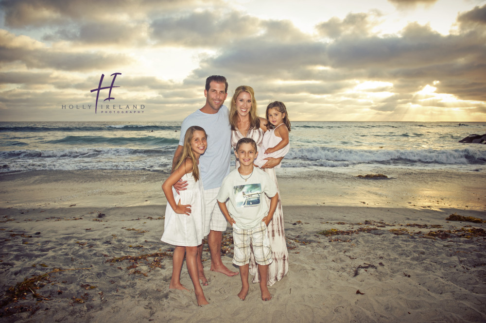 San Diego family beach sunset photos