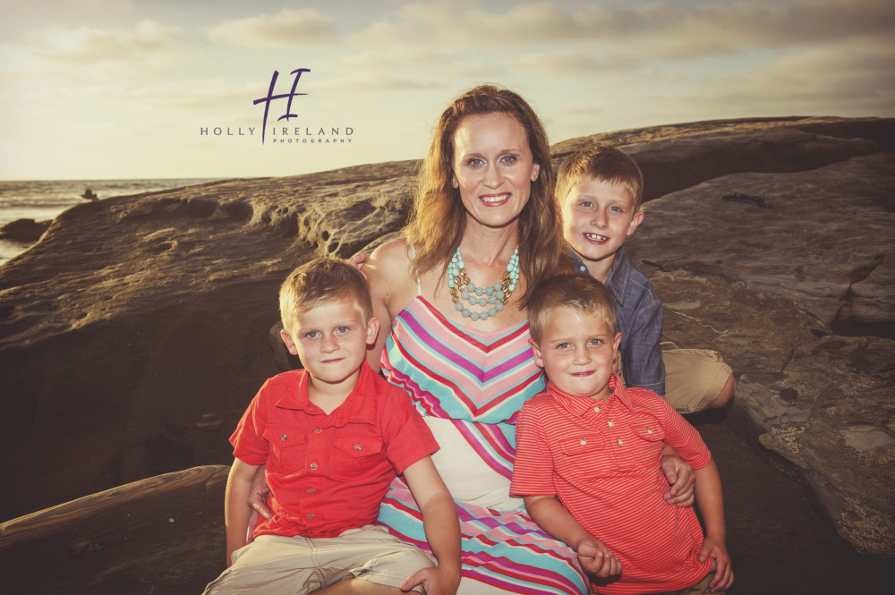 La Jolla Pier Family Photography at the beach at sunset