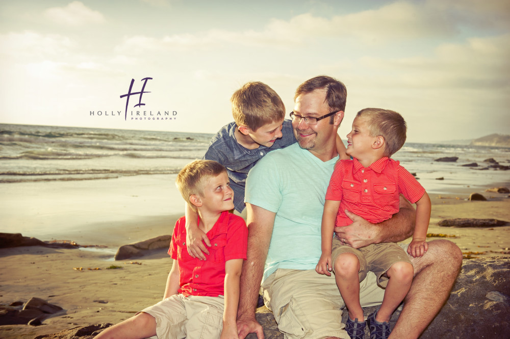 La Jolla Pier Family Photography at the beach at sunset