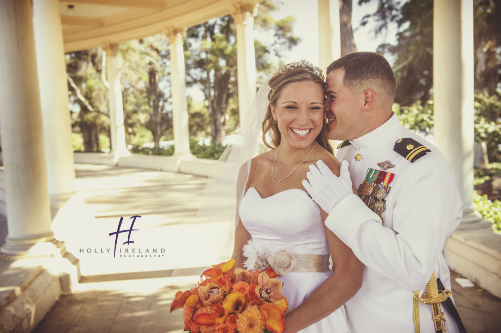 creative wedding photos in Balboa Park