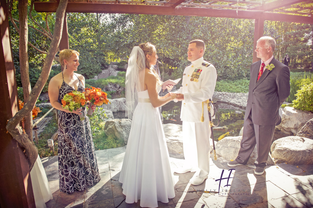 Japanese Friendship Garden wedding photos in San Diego at Balboa Park