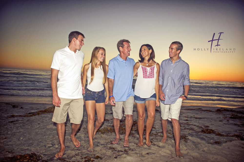 candid beach family photography
