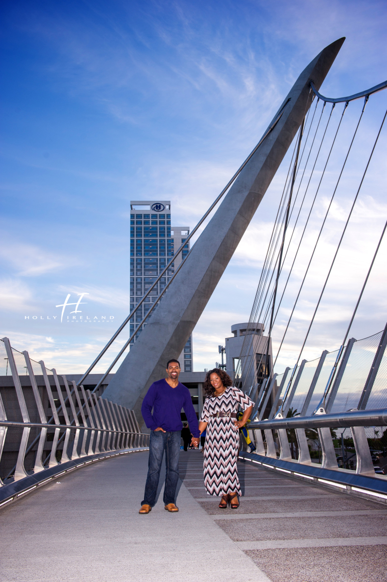 Urban downtown engagement photography