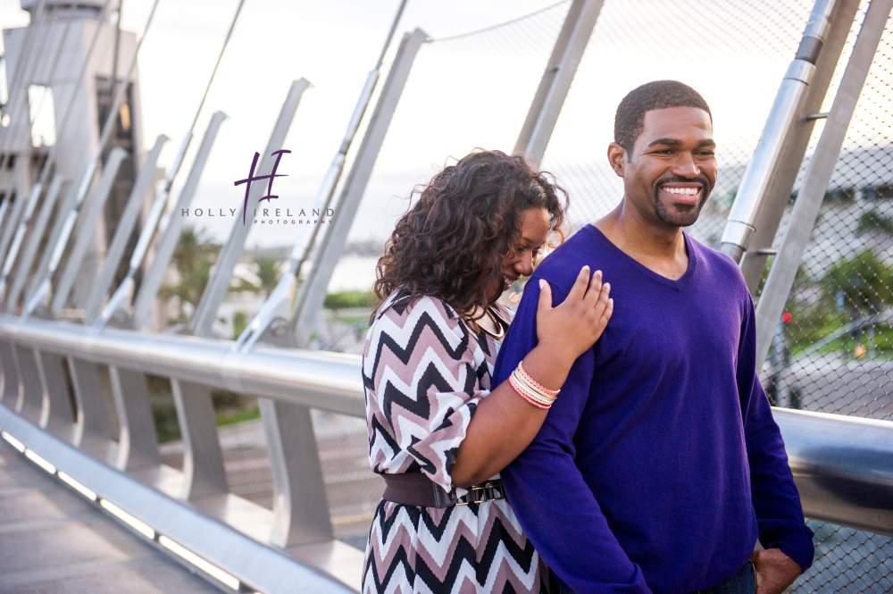 Urban downtown engagement photography