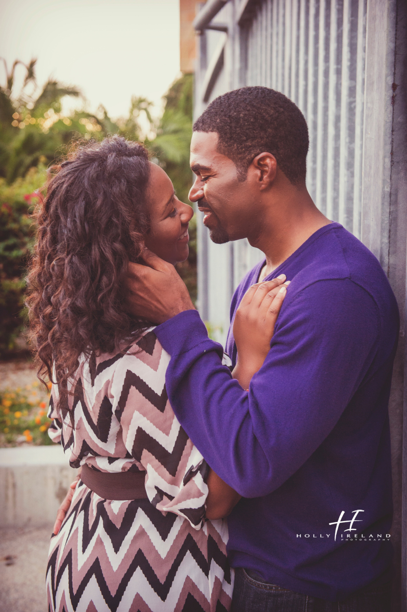 Urban downtown engagement photography