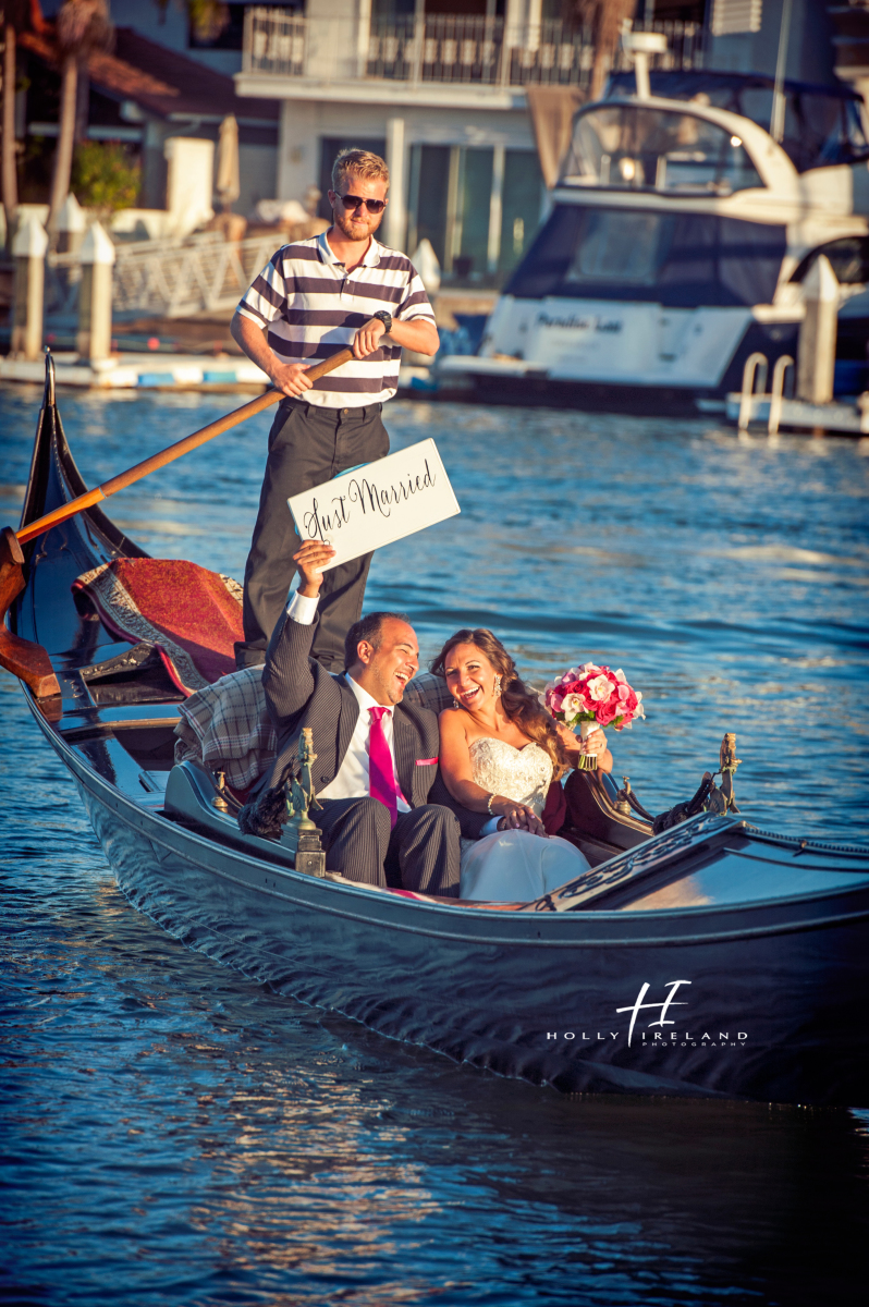 Loews Coronado Gondola Rides for a wedding