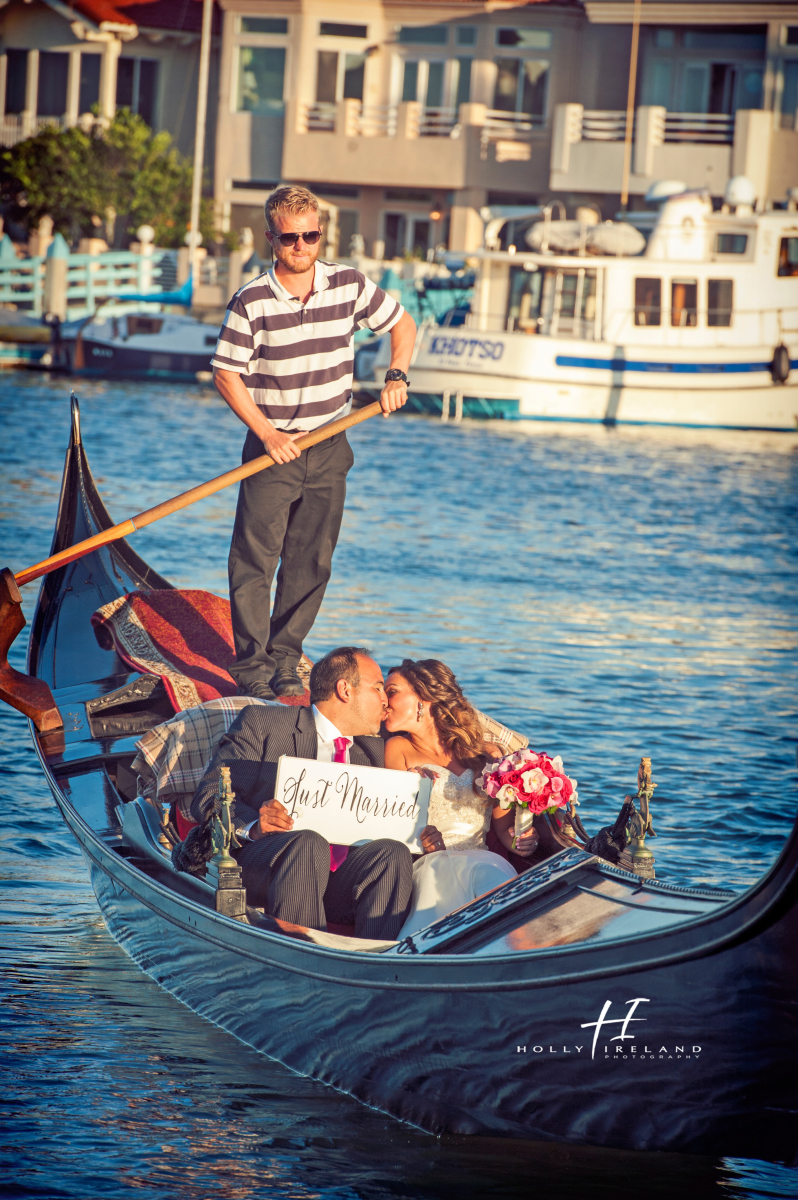 Loews Coronado Gondola Rides for a wedding